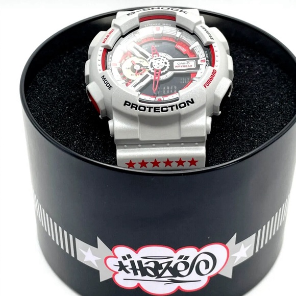 CASIO G-SHOCK X ERIC HAZE Collaboration 30th Anniversary GA-110EH-8AJR Silver - Picture 11 of 11